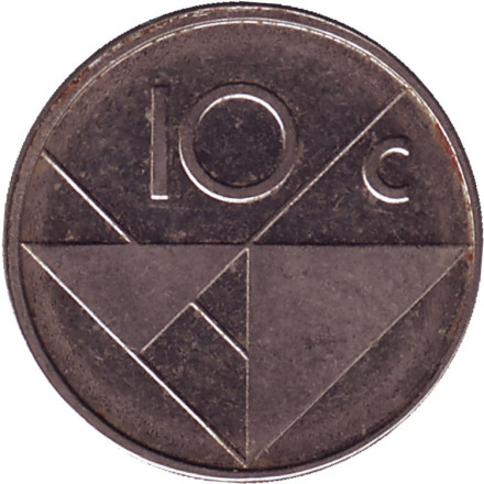 Монета 10 центов. 2013 год, Аруба.