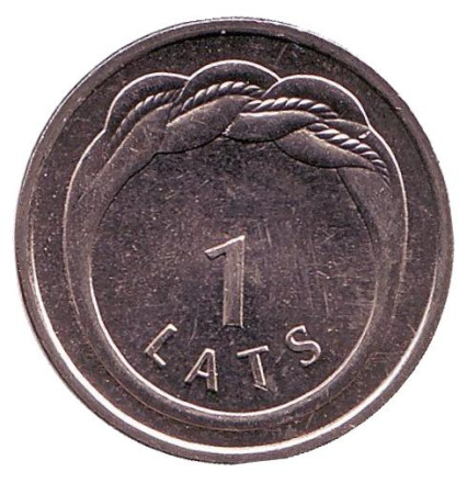 Монета 1 лат, 2009 год, Латвия. Кольцо Намейса.