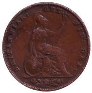 Монета 1 фартинг. 1837 год, Великобритания. Монета 1 фартинг. 1837 год, Великобритания.