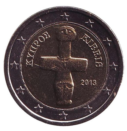 Монета 2 евро. 2013 год, Кипр.