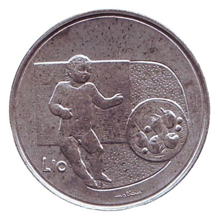 Монета 10 лир. 1976 год, Сан-Марино. Республика.