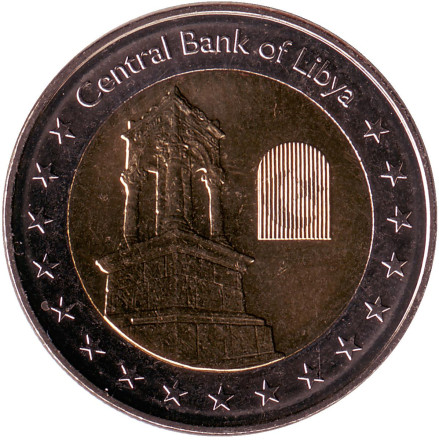 Монета 1/2 динара. 2014 год, Ливия.