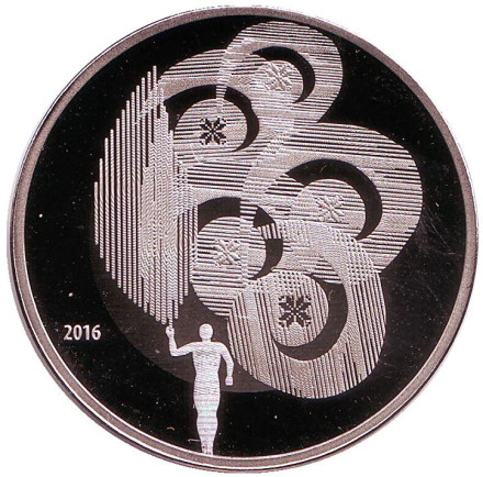 Монета 1 рубль, 2016 год, Беларусь. Олимпийское движение Республики Беларусь.