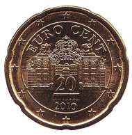 Монета 20 центов. 2010 год, Австрия. Монета 20 центов. 2010 год, Австрия.