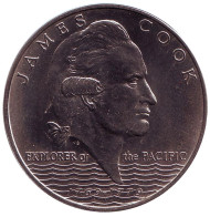 Монета 1 тала. 1970 год, Самоа. 200 лет путешествию капитана Кука. Монета 1 тала. 1970 год, Самоа. 200 лет путешествию капитана Кука.