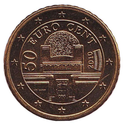 Монета 50 центов. 2010 год, Австрия.