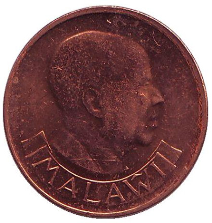 Монета 1 тамбала, 1991 год, Малави. Петух. Монета 1 тамбала, 1991 год, Малави. Петух.