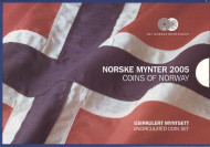 Набор монет Норвегии в буклете (5 шт). 2005 год, Норвегия. Набор монет Норвегии в буклете (5 шт). 2005 год, Норвегия.