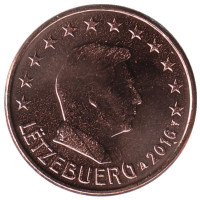 Монета 5 центов. 2016 год, Люксембург. 