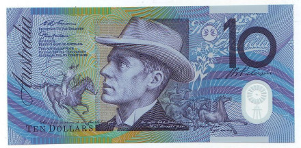 Банкнота 10 долларов. 1998 год, Австралия.