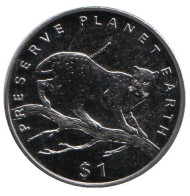 Монета 1 доллар. 1995 год, Либерия. Леопард, серия "Сохраним планету Земля". Монета 1 доллар. 1995 год, Либерия. Леопард, серия "Сохраним планету Земля".