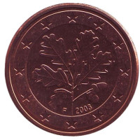 Монета 5 центов. 2003 год (F), Германия.