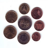 Набор монет евро (8 шт). 2007 год, Словения. Набор монет евро (8 шт). 2007 год, Словения.