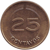 Монета 25 сентаво. 1979 год, Колумбия.