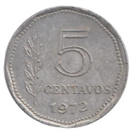 Монета 5 сентаво. 1972 год, Аргентина. Монета 5 сентаво. 1972 год, Аргентина.