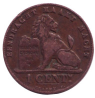 Монета 1 сантим. 1907 год, Бельгия. (Der Belgen) Монета 1 сантим. 1907 год, Бельгия. (Der Belgen)
