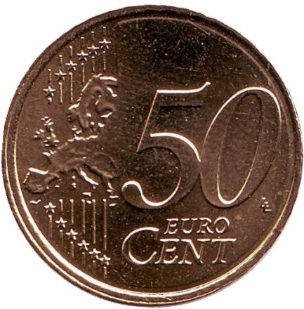 Монета 50 евроцентов. 2009 год, Нидерланды. Монета 50 евроцентов. 2009 год, Нидерланды.