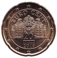 Монета 20 центов. 2019 год, Австрия. Монета 20 центов. 2019 год, Австрия.