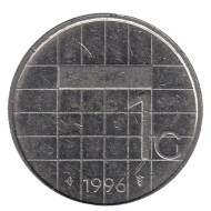 Монета 1 гульден. 1996 год, Нидерланды. Монета 1 гульден. 1996 год, Нидерланды.