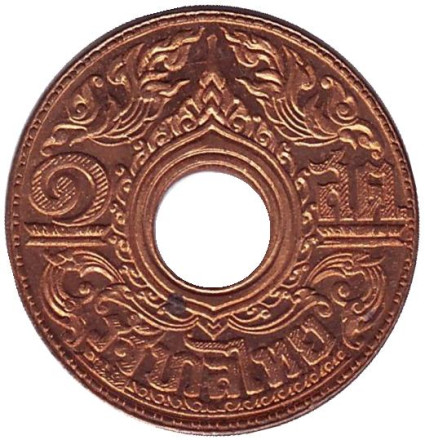 Монета 1 сатанг. 1941 год, Таиланд.