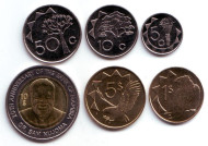 Набор монет Намибии (6 шт.), 1993-2010 гг., Намибия. Набор монет Намибии (6 шт.), 1993-2010 гг., Намибия.