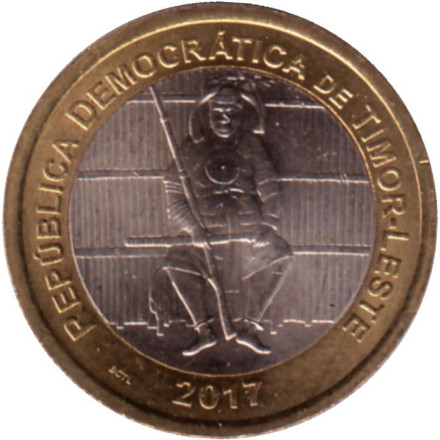 Монета 100 сентаво. 2017 год, Восточный Тимор.