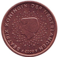 Монета 5 евроцентов. 2000 год, Нидерланды.