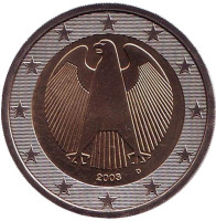 Монета 2 евро. 2003 год (D), Германия.