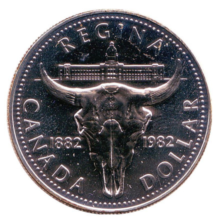 100-летие города Реджайна (Regina). 1 доллар, 1982 год, Канада. BU.