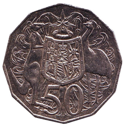 Монета 50 центов. 2014 год, Австралия.