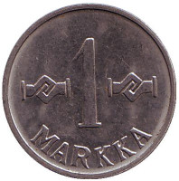 Монета 1 марка. 1961 год, Финляндия.