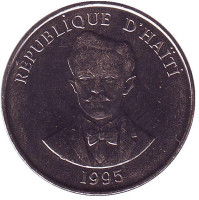 Шарлемань Перальт - национальный герой. Монета 20 сантимов. 1995 год, Гаити.