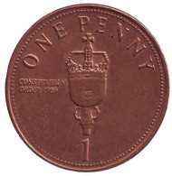 Монета 1 пенни. 2005 год, Гибралтар. Монета 1 пенни. 2005 год, Гибралтар.