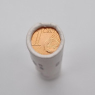 Монета 1 цент. 2012 год, Эстония. Ролл (50 монет). Монета 1 цент. 2012 год, Эстония. Ролл (50 монет).