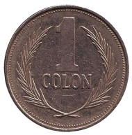Монета 1 колон. 1991 год, Сальвадор. Монета 1 колон. 1991 год, Сальвадор.