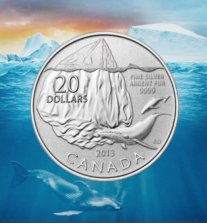 $20 for $20 Fine Silver Coin - Iceberg and Whale (2013).jpg