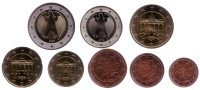 Набор монет евро Германии (8 шт). 2003 год. Монетный двор D.