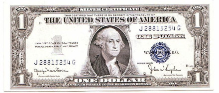 Банкнота 1 доллар. 1935 год, США. (Серия "D")