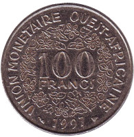 Монета 100 франков. 1997 год, Западные Африканские Штаты.