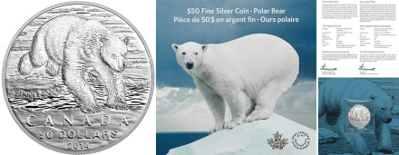 $50 for $50 Fine Silver Coin - Polar Bear (2014).jpg