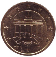 Монета 50 центов. 2003 год (F), Германия.