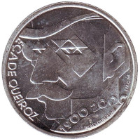 100 лет со дня смерти Эса ди Кейроша. Монета 500 эскудо, 2000 год, Португалия.