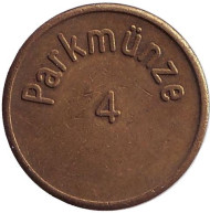 Parkmunze 4. Парковочный жетон. (Без надписи). Parkmunze 4. Парковочный жетон. (Без надписи).