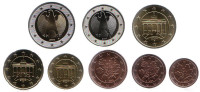 Набор монет евро Германии (8 шт). 2004 год. Монетный двор D.