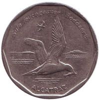  Бурая олуша. Монета 20 эскудо. 1994 год, Кабо-Верде.