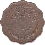 Монета 10 филсов. 1959 год, Ирак. Монета 10 филсов. 1959 год, Ирак.