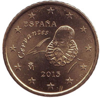 Монета 50 центов. 2013 год, Испания.