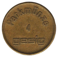 Parkmunze 4. Gesig. Парковочный жетон. Parkmunze 4. Gesig. Парковочный жетон.