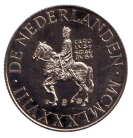 Монета 1 экю. 1988 год, Нидерланды. Карл Великий. Монета 1 экю. 1988 год, Нидерланды. Карл Великий.