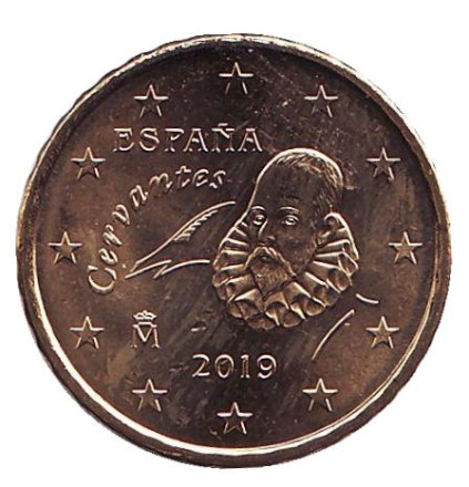 Монета 10 центов. 2019 год, Испания.